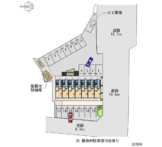 ★手数料０円★筑西市女方 月極駐車場